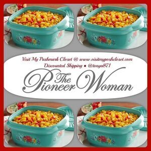 🦋 New Pioneer Woman (4)- Breezy Blossom 5 Cup Food Storage Container with Lids